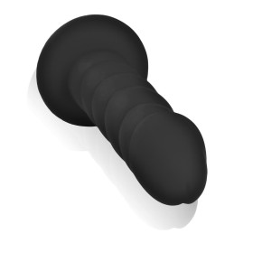 „PLAYER“ 21,0 cm großer PREMIUM SILIKON Dildo - Sexspielzeug für Frauen und Männer Ø 4,5 cm mit STARKEM SAUGNAPF - schwarz