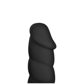 „PLAYER“ 21,0 cm großer PREMIUM SILIKON Dildo - Sexspielzeug für Frauen und Männer Ø 4,5 cm mit STARKEM SAUGNAPF - schwarz