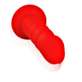 „PLAYER“ 14,0 cm großer PREMIUM SILIKON Dildo - Sexspielzeug für Frauen und Männer Ø 3,5 cm mit STARKEM SAUGNAPF - Coral
